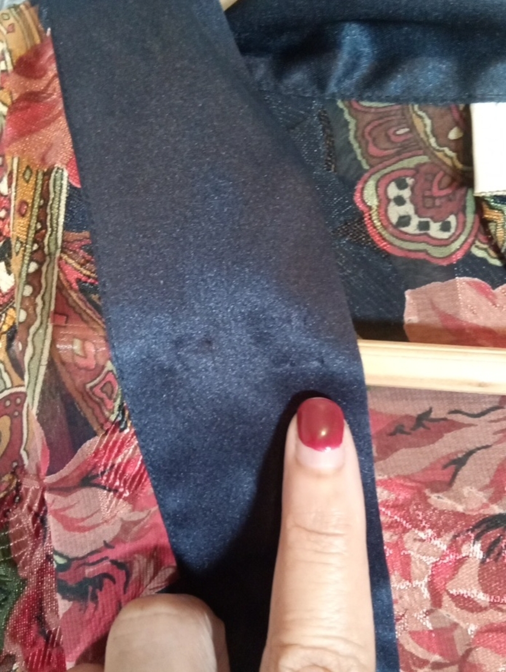 Victoria Secret 90s Open Kimono Robe One Size Floral Cottage Paisley Lingerie - Picture 9 of 11
